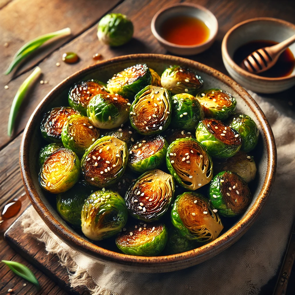 MISO MAPLE ROASTED BRUSSELS SPROUTS