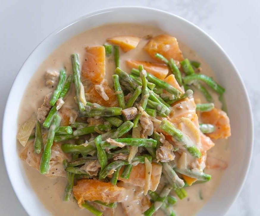 Filipino Ginataang Kalabasa at Sitaw – Squash & Long Bean Coconut Stew