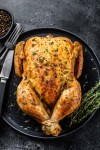 Roast Herb-Crusted Chicken with Lemon Thyme Jus