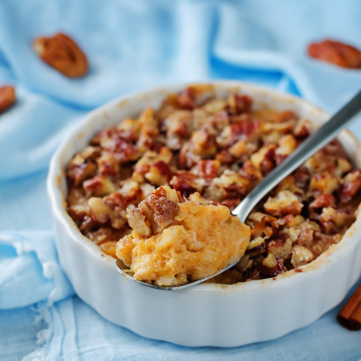 Maple-Roasted Sweet Potatoes with Pecan&nbsp;Crumble
