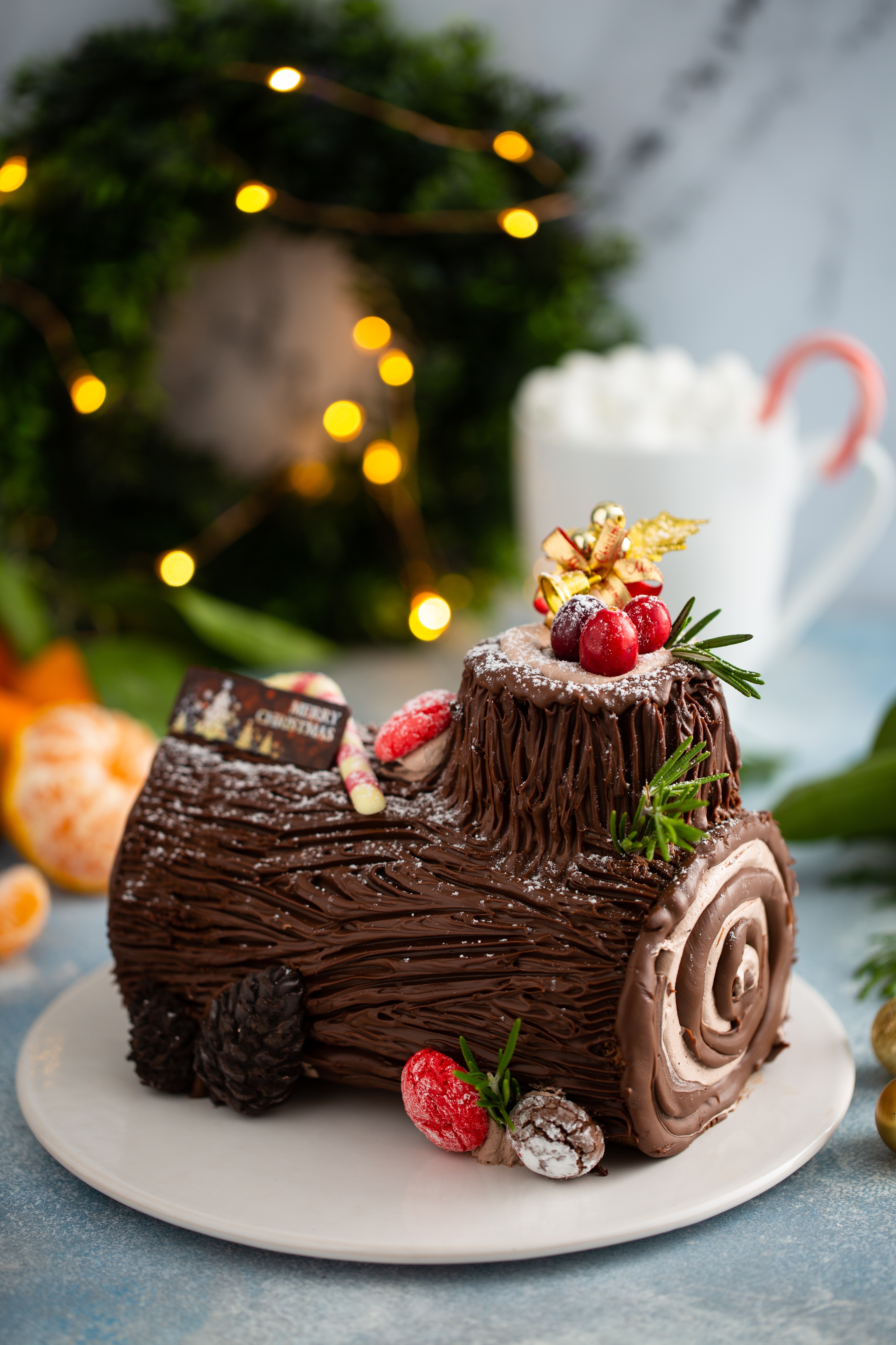 Yule Log Cake