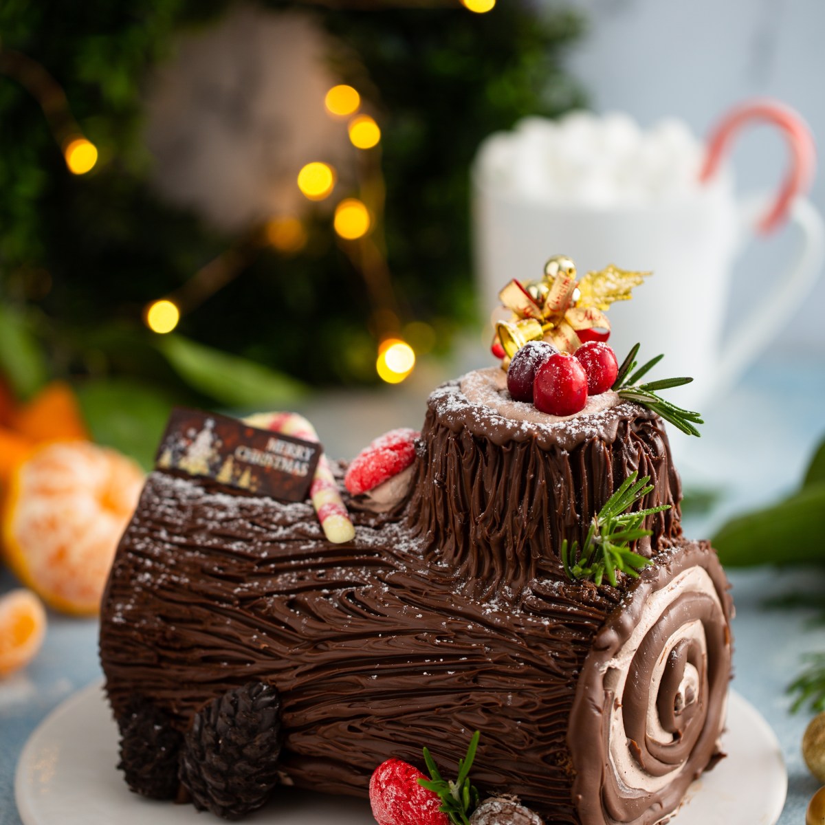 Yule Log Cake